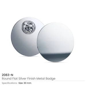 Round Flat Metal Badges – 30mm Butterfly Clutch or No Attachment - Image 5