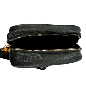 Crossbody Bag in PU Leather with Arabic Traditional Gold Bisht Design - Image 6